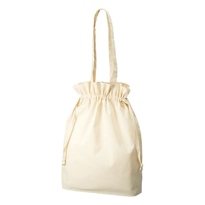 オーガニックコットン ガゼット巾着トート | ノベルティ(小物) | 1枚 | TR-1172 | ブラック