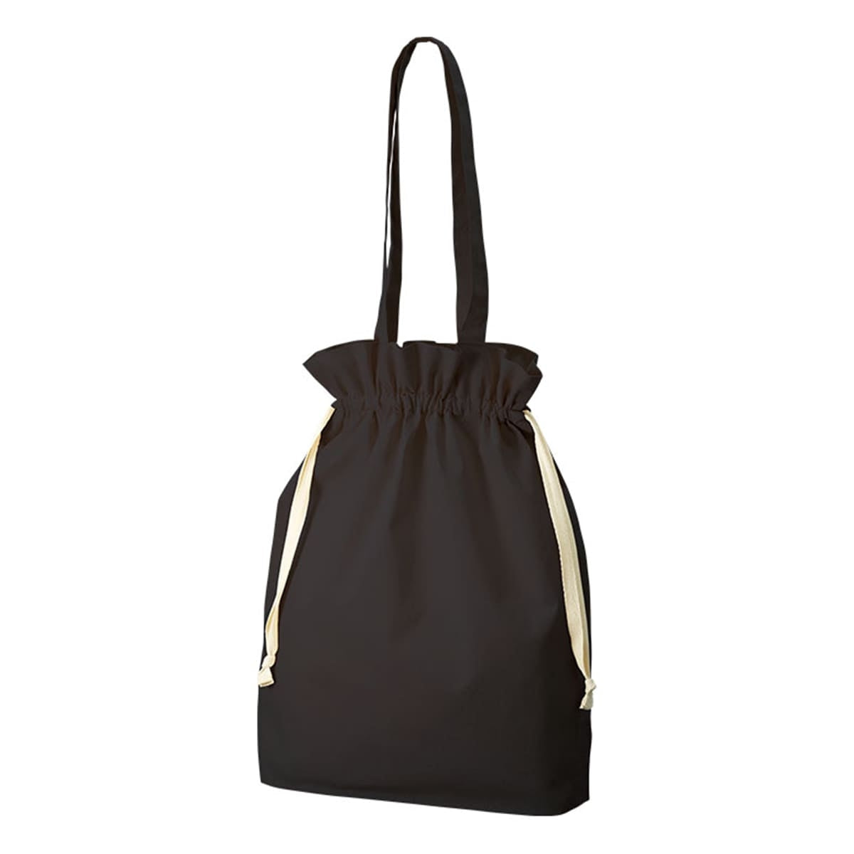 オーガニックコットン ガゼット巾着トート | ノベルティ(小物) | 1枚 | TR-1172 | ナチュラル