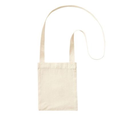 オーガニックコットン キャンバスサコッシュ | ノベルティ(小物) | 1枚 | TR-1177 | ナイトブラック