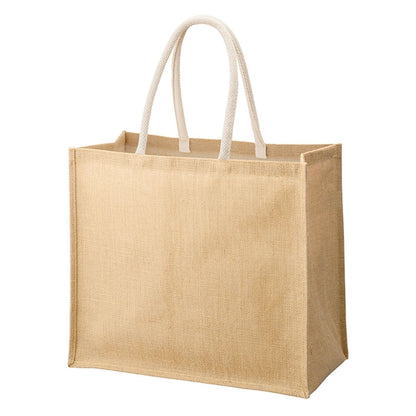 ジュート スクエアトート（LL） | ノベルティ(小物) | 1枚 | TR-1187 | ナチュラルホワイト