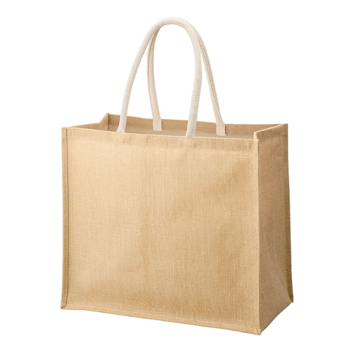 ジュート スクエアトート（LL） | ノベルティ(小物) | 1枚 | TR-1187 | ナチュラルホワイト