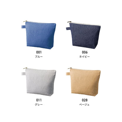 シャンブリック キャンバスデイリーポーチ（M） | ノベルティ(小物) | 1枚 | TR-1192 | ネイビー