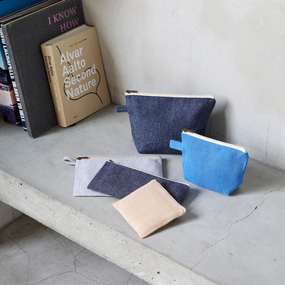 シャンブリック キャンバスデイリーポーチ（M） | ノベルティ(小物) | 1枚 | TR-1192 | ベージュ