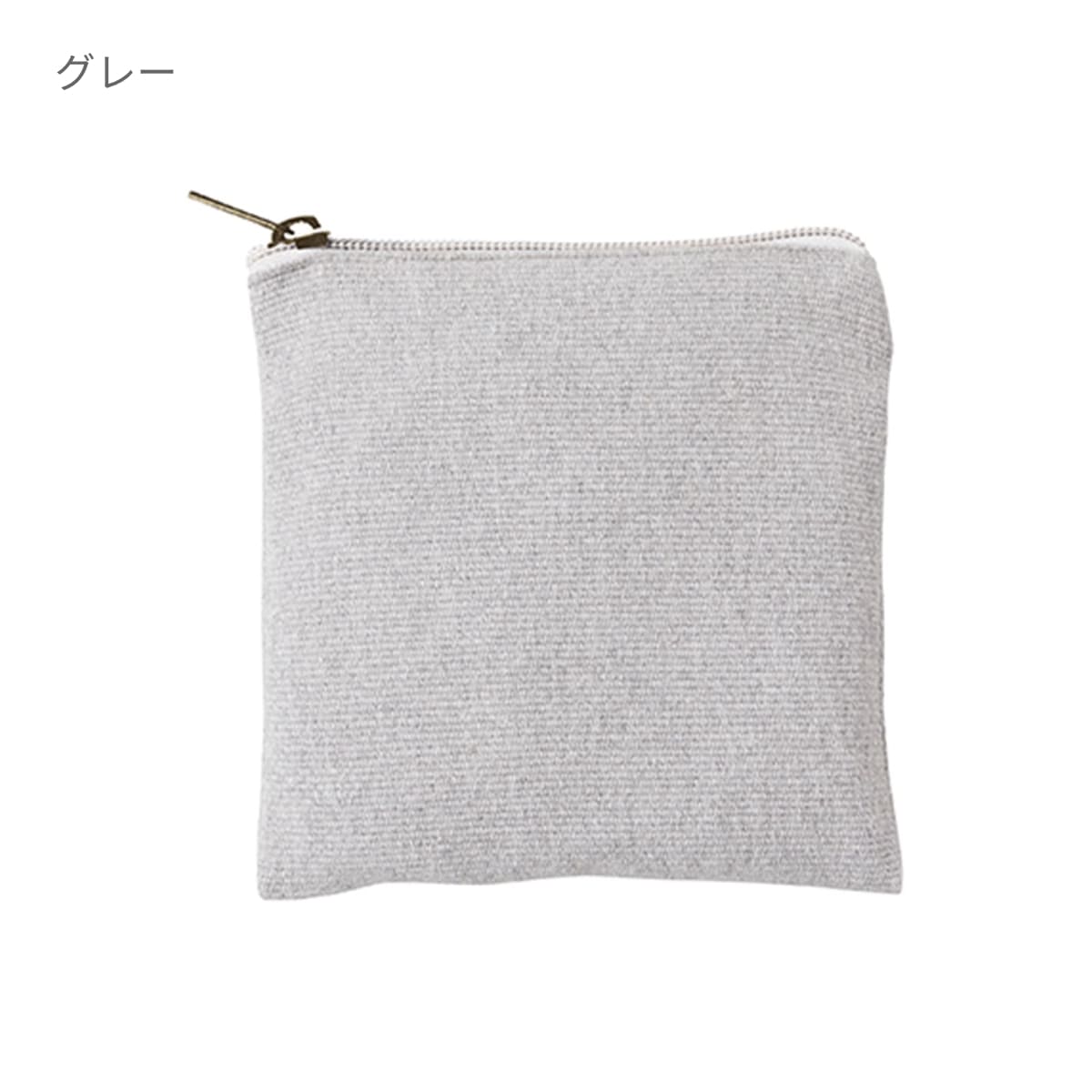 シャンブリック キャンバスフラットポーチ（SS） | ノベルティ(小物) | 1枚 | TR-1193 | グレー