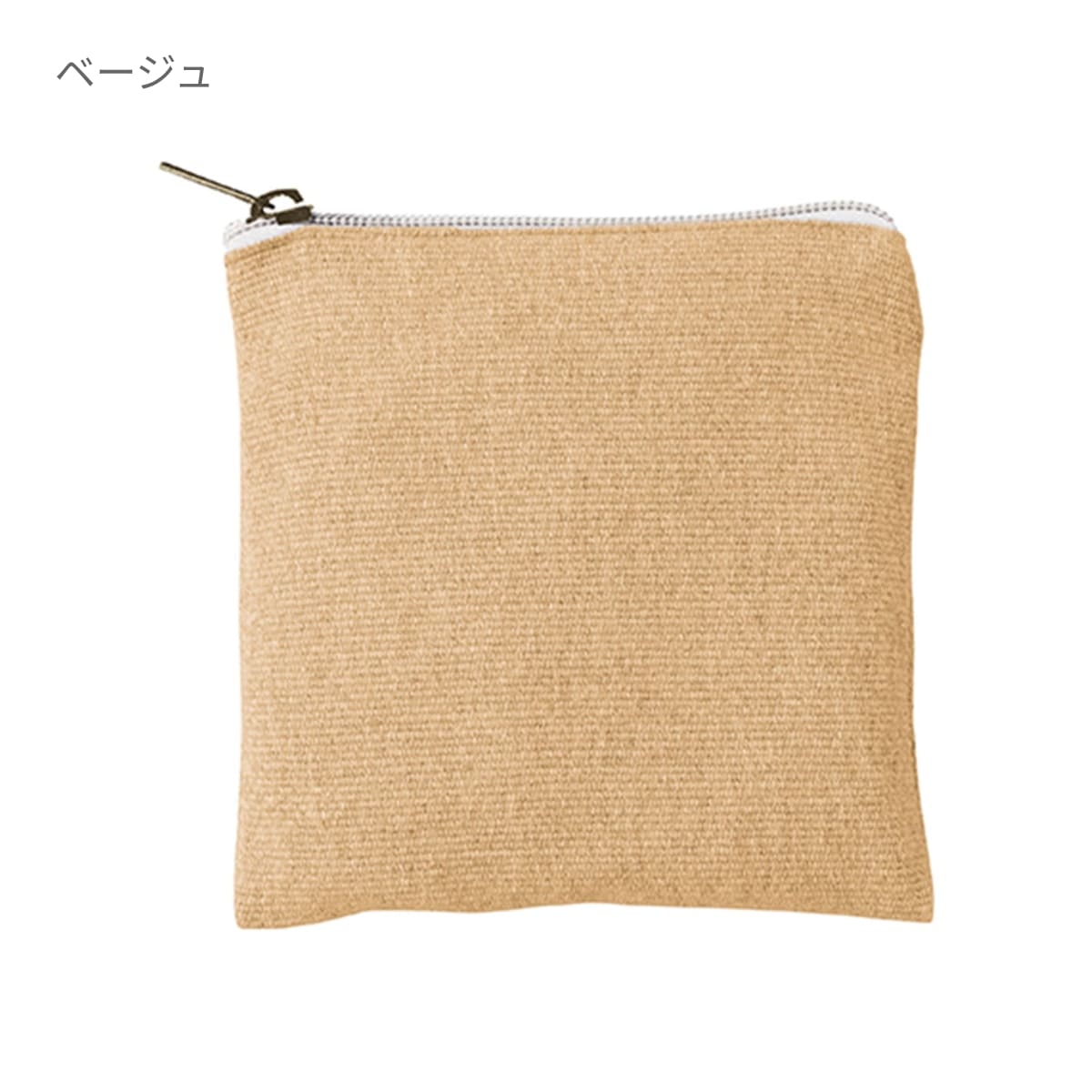 シャンブリック キャンバスフラットポーチ（SS） | ノベルティ(小物) | 1枚 | TR-1193 | グレー