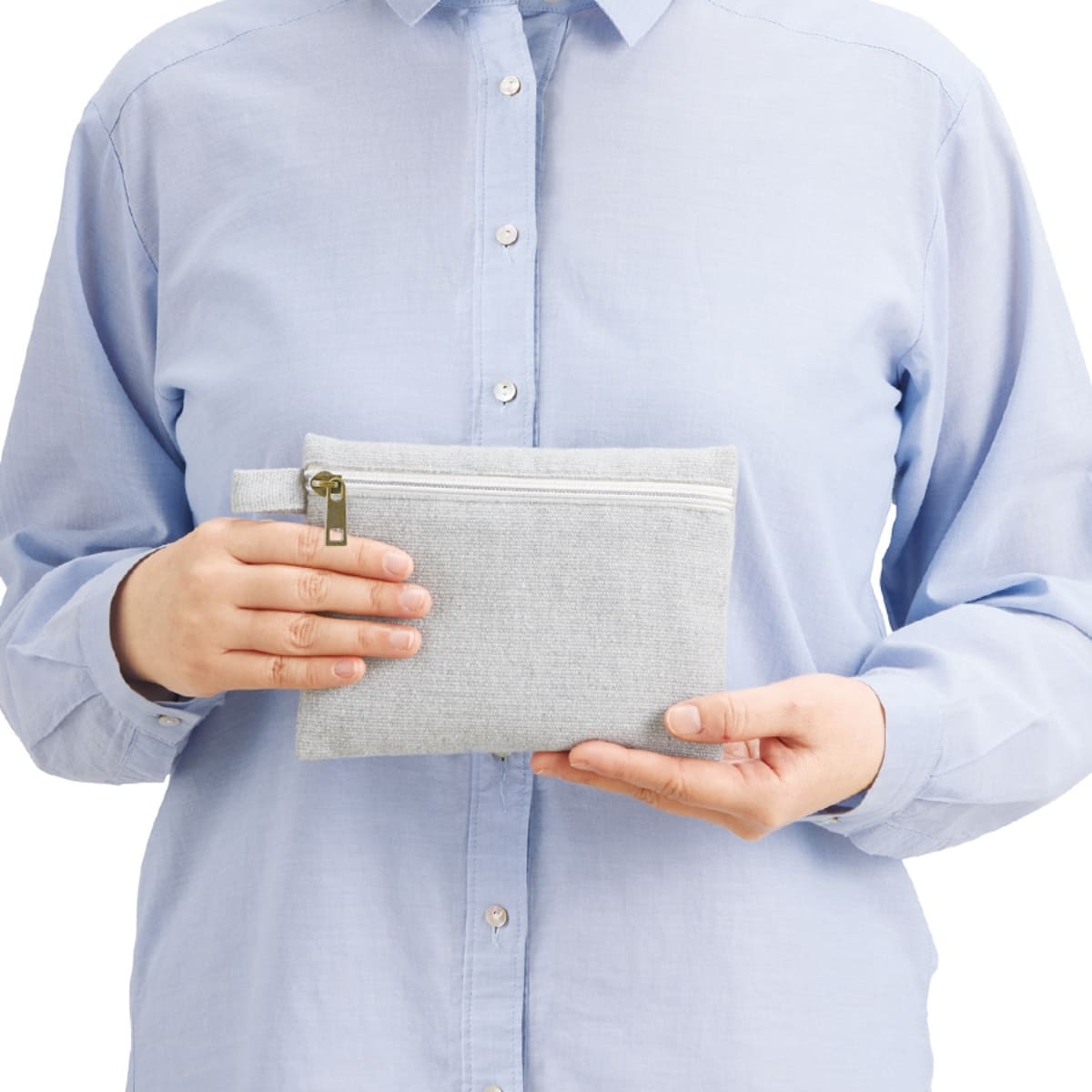 シャンブリック キャンバスフラットポーチ（S） | ノベルティ(小物) | 1枚 | TR-1194 | ベージュ