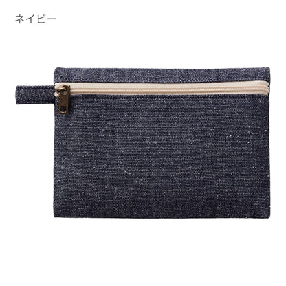 シャンブリック キャンバスフラットポーチ（S） | ノベルティ(小物) | 1枚 | TR-1194 | グレー