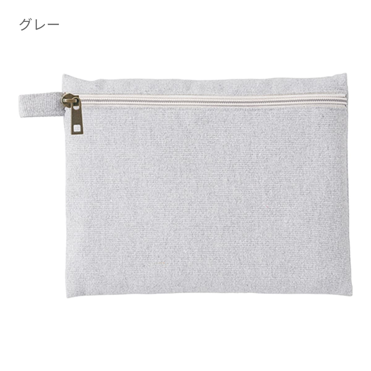 シャンブリック キャンバスフラットポーチ（M） | ノベルティ(小物) | 1枚 | TR-1195 | ベージュ