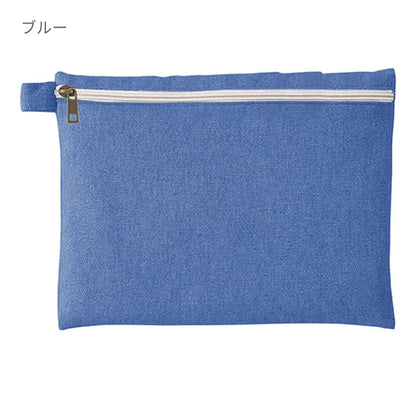 シャンブリック キャンバスフラットポーチ（L） | ノベルティ(小物) | 1枚 | TR-1196 | ベージュ