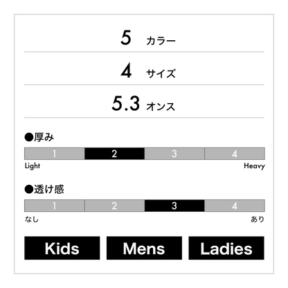 5.3オンス ユーロポケット付きTシャツ | メンズ | 1枚 | MS1141P | 杢グレー