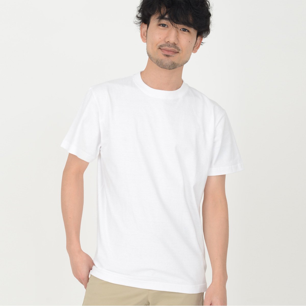 5.6オンスハイグレードコットンTシャツ（ホワイト） | メンズ | 1枚 | MS1161W | ホワイト