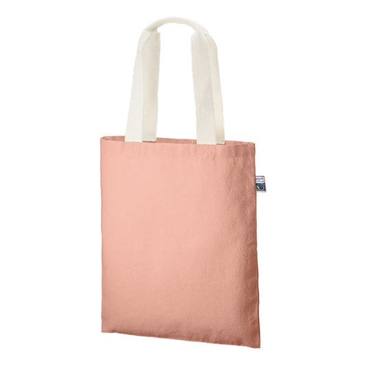 フェアトレードコットン フラットトート | ノベルティ(小物) | 1枚 | TF-0001 | スモークピンク
