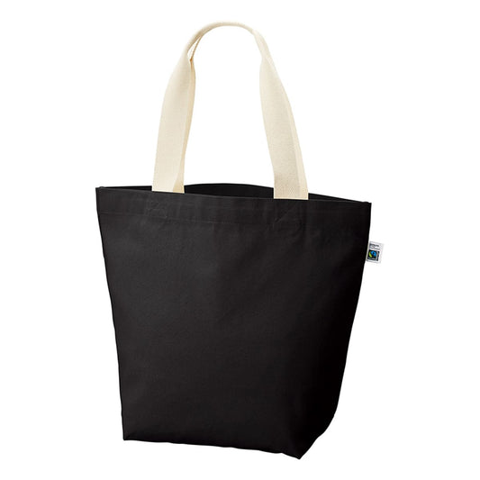 フェアトレードコットン キャンバストート（L） | ノベルティ(小物) | 1枚 | TF-0016 | ナイトブラック