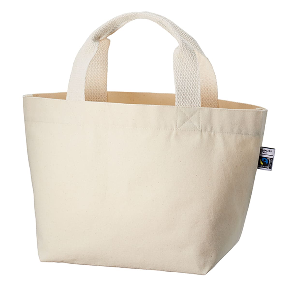 フェアトレードコットン キャンバストート（S）内ポケット | ノベルティ(小物) | 1枚 | TF-0017 | ナチュラル