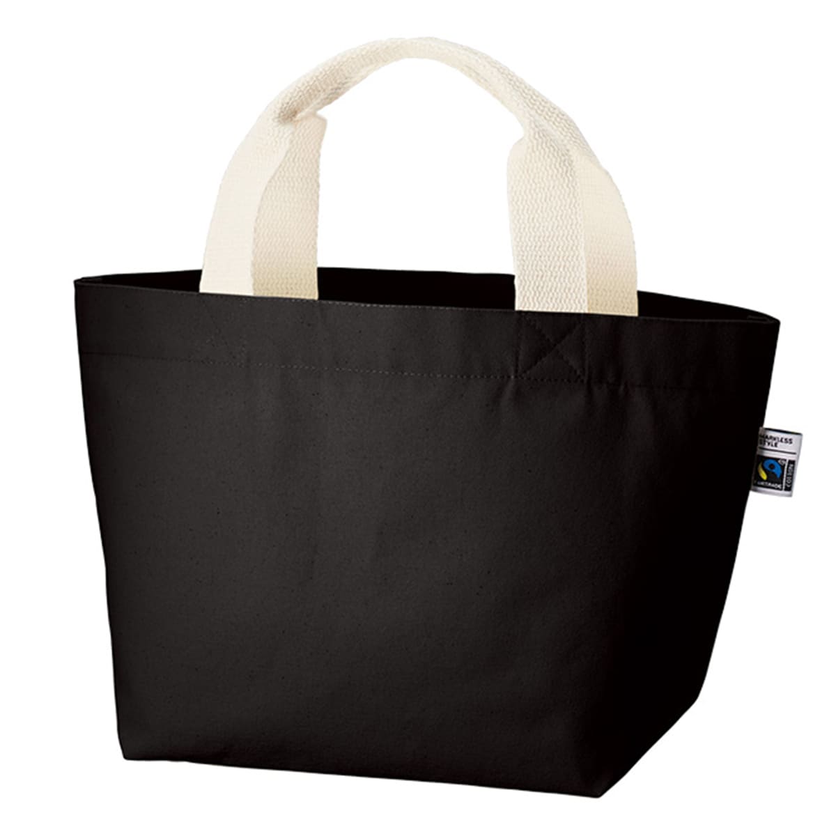 フェアトレードコットン キャンバストート（S）内ポケット | ノベルティ(小物) | 1枚 | TF-0017 | ナイトブラック