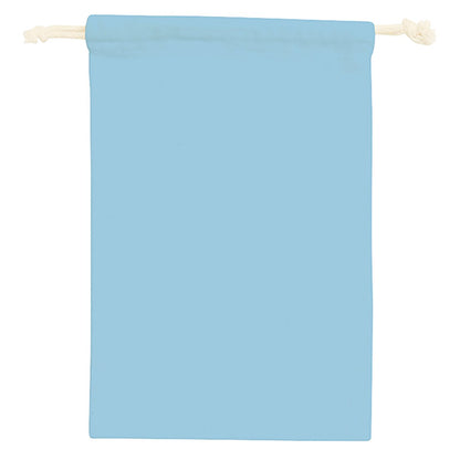コットン巾着（Ｍ） | ノベルティ(小物) | 1枚 | TR-0293 | ライトブルー