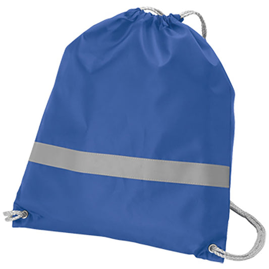 リフレクター付巾着リュック  | ノベルティ(小物) | 1枚 | TR-0296 | ロイヤルブルー