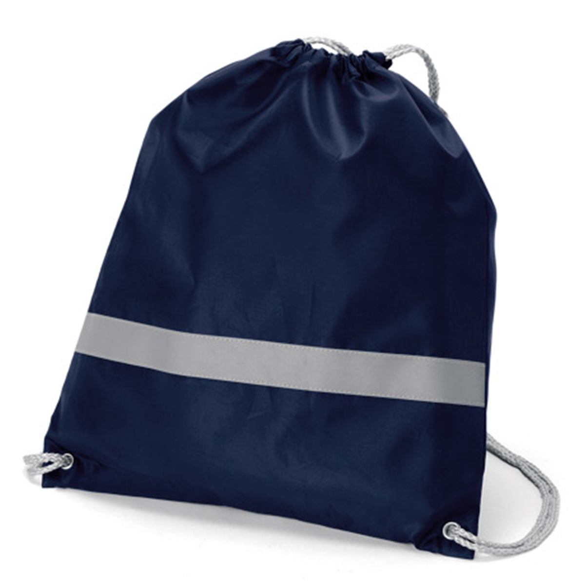 リフレクター付巾着リュック  | ノベルティ(小物) | 1枚 | TR-0296 | ネイビー