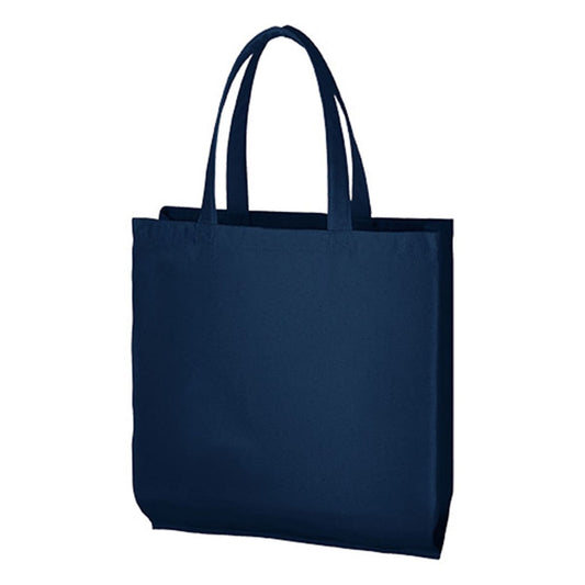 ライトキャンバスバッグ 横マチ付 | ノベルティ(小物) | 1枚 | TR-0335 | ネイビー