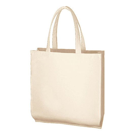 ライトキャンバスバッグ 横マチ付 | ノベルティ(小物) | 1枚 | TR-0335 | ナチュラル