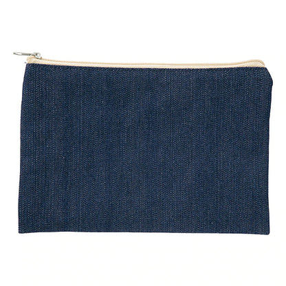 デニムフラットポーチ（Ｍ） | ノベルティ(小物) | 1枚 | TR-0705 | インディゴ