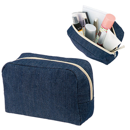 デニムファスナーポーチ（Ｍ） | ノベルティ(小物) | 1枚 | TR-0707 | インディゴ