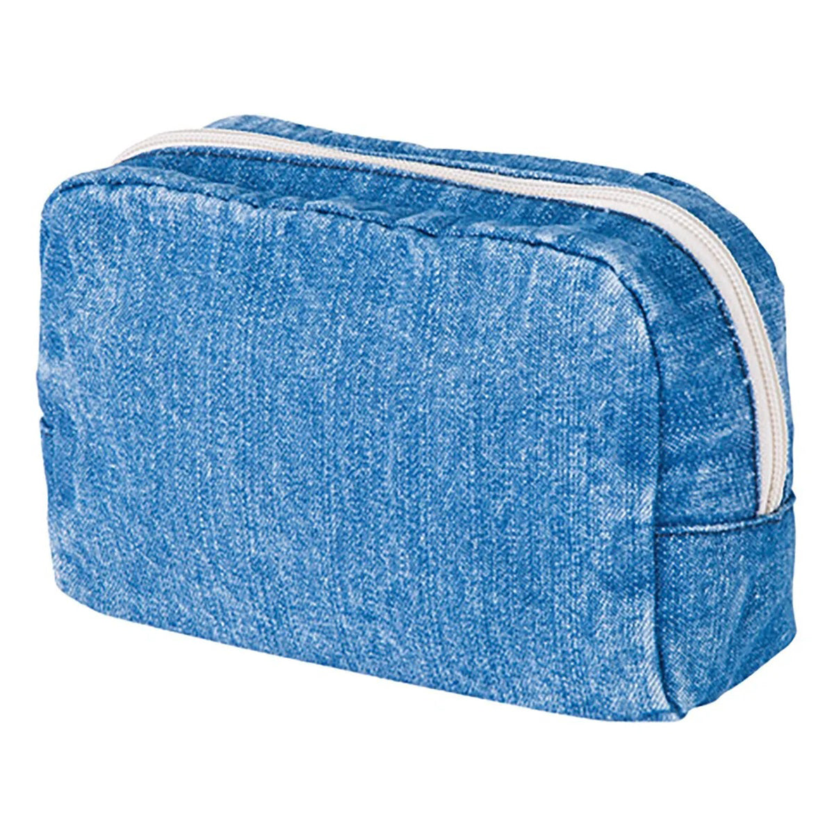 デニムファスナーポーチ（Ｍ） | ノベルティ(小物) | 1枚 | TR-0707 | ヴィンテージブルー