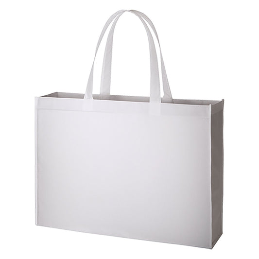 不織布スクエアトート（Ｌ） | ノベルティ(小物) | 1枚 | TR-0716 | ナチュラルホワイト