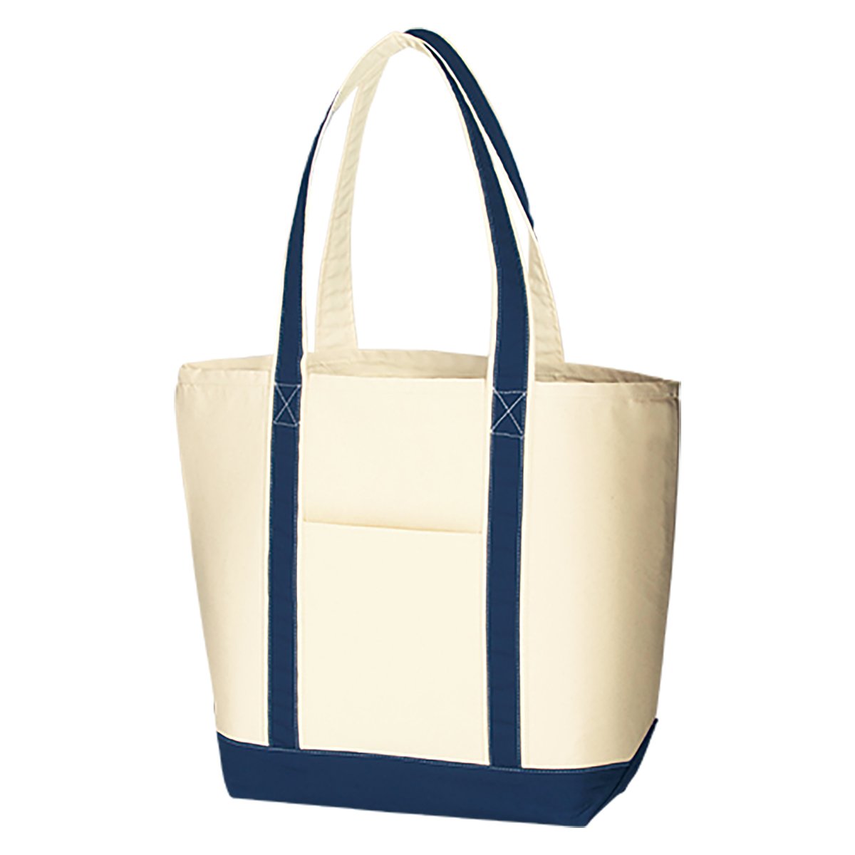 キャンバスバイカラートート（Ｌ） | ノベルティ(小物) | 1枚 | TR-0773 | ミッドナイトブルー