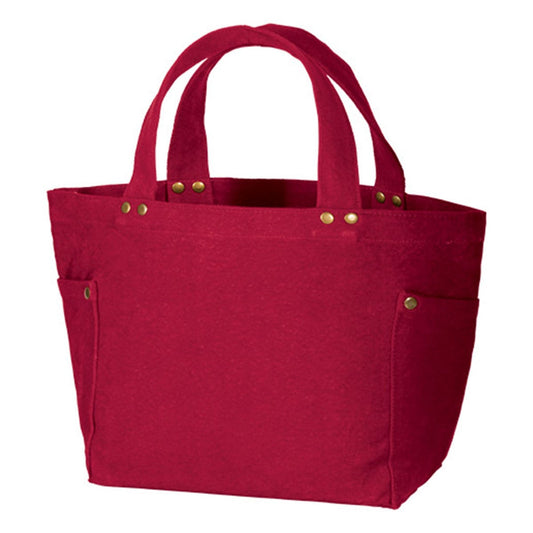 ウォッシュ キャンバスマルチスタッズトート（S) | ノベルティ(小物) | 1枚 | TR-0843 | ワインレッド