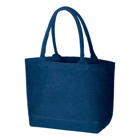 ウォッシュ キャンバスパイプハンドルトート（M) | ノベルティ(小物) | 1枚 | TR-0846 | ネイビー