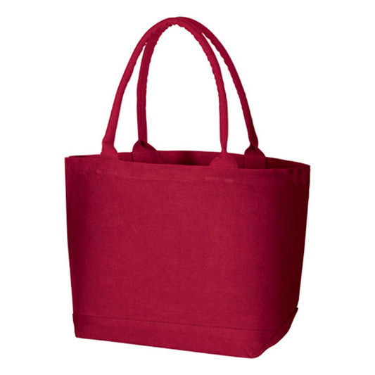 ウォッシュ キャンバスパイプハンドルトート（M) | ノベルティ(小物) | 1枚 | TR-0846 | ワインレッド