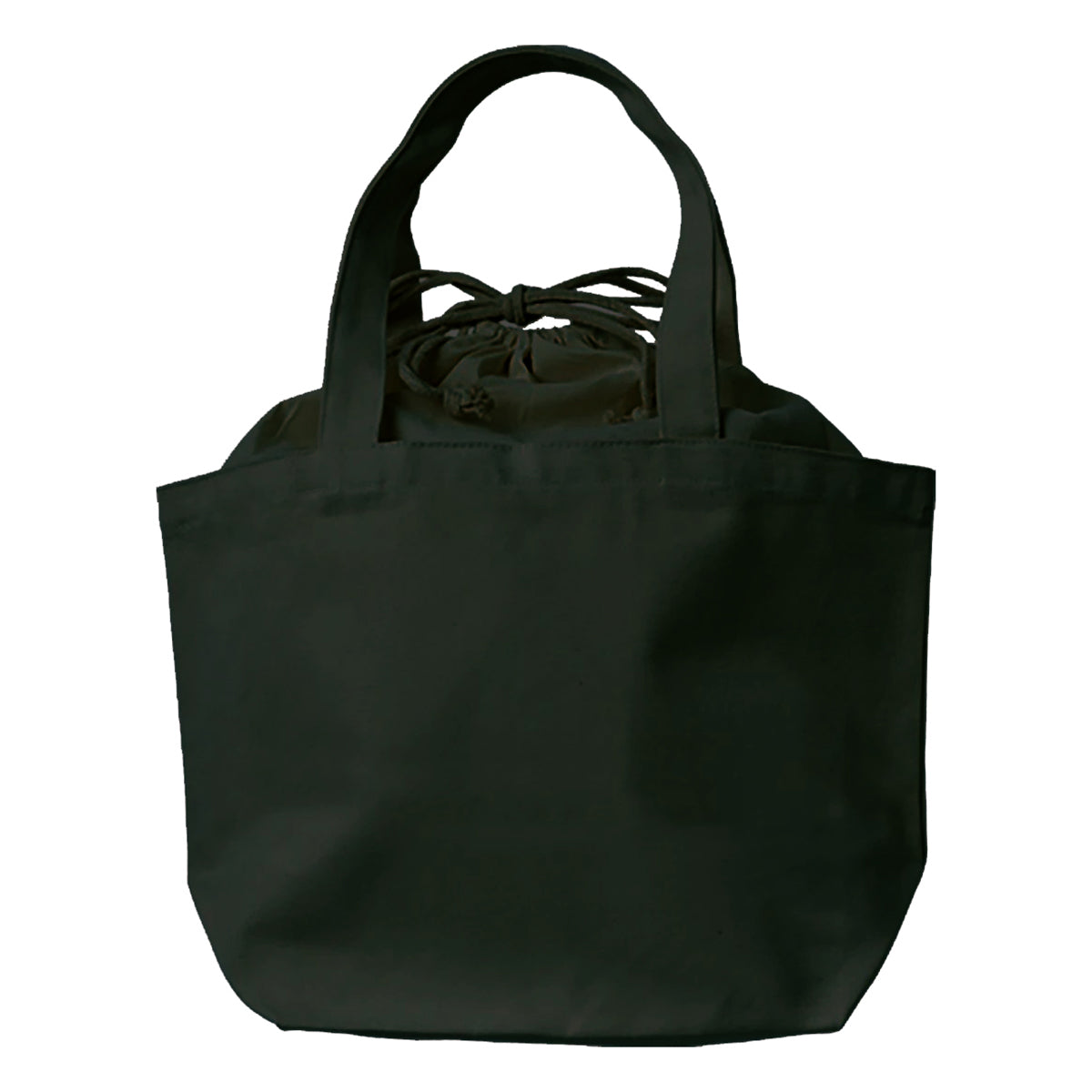 厚手キャンバス巾着付トート（Ｍ） | ノベルティ(小物) | 1枚 | TR-0856 | ナイトブラック