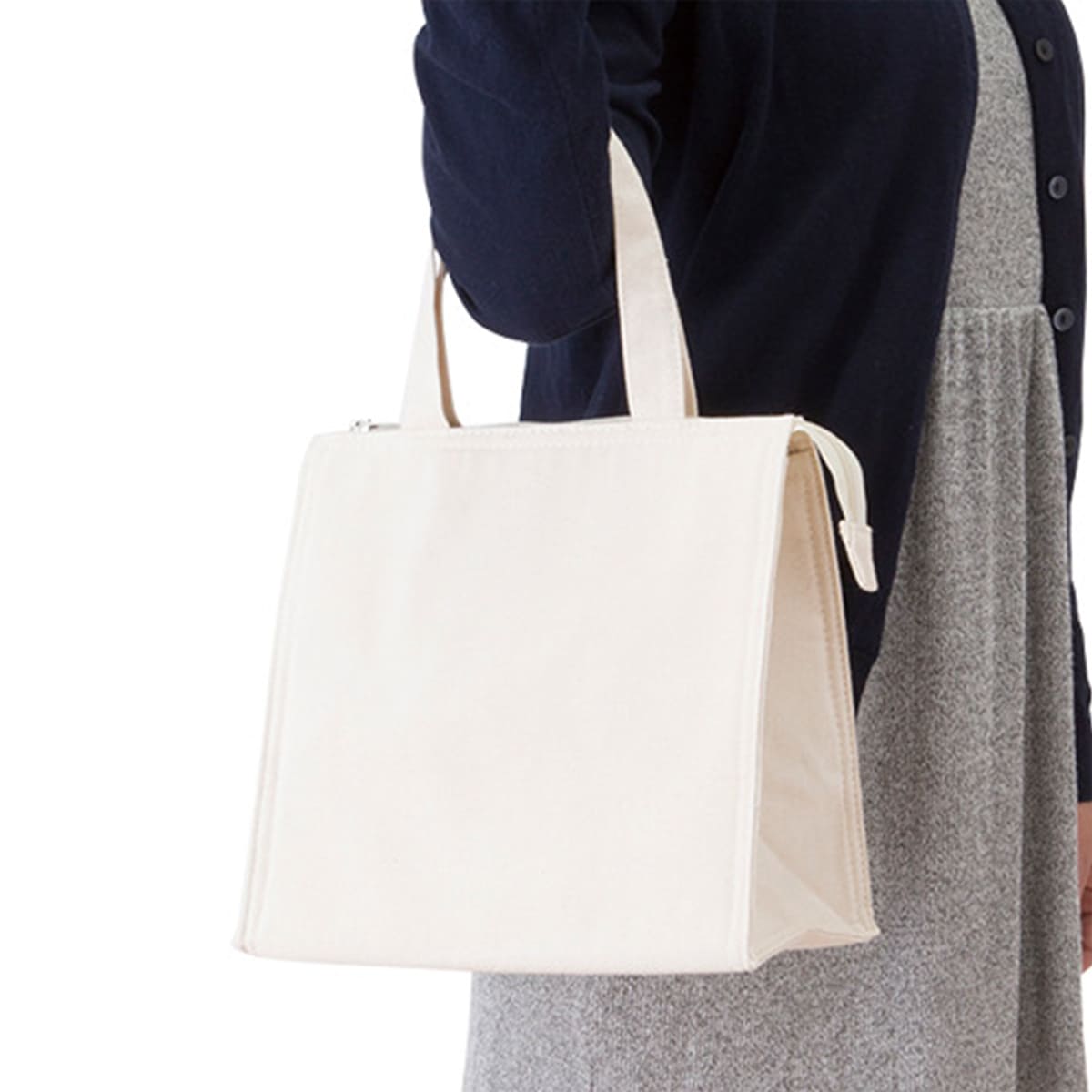 キャンバス スクエア保冷トート（S） | ノベルティ(小物) | 1枚 | TR-0868 | ナチュラル