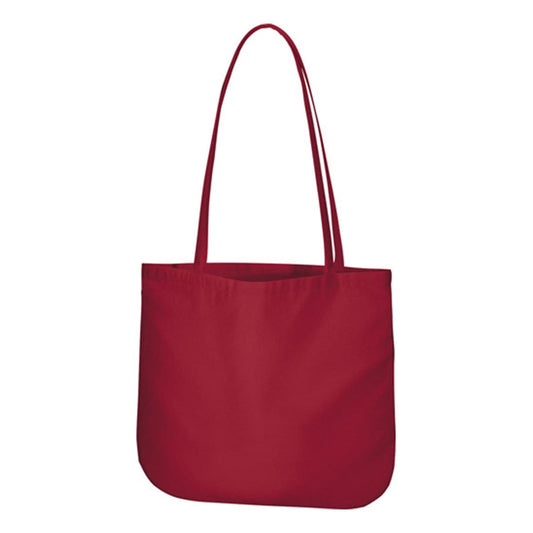 厚手コットン ラウンドボトムバッグ（M) | ノベルティ(小物) | 1枚 | TR-0922 | ワインレッド