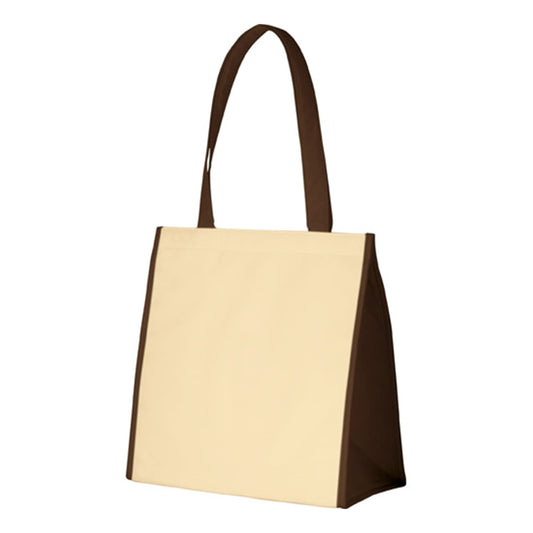 不織布 保冷スクエアコンビトート | ノベルティ(小物) | 1枚 | TR-0926 | ブラウン