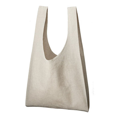 コットンリネン マルシェバッグ | ノベルティ(小物) | 1枚 | TR-0944 | ナチュラルベージュ