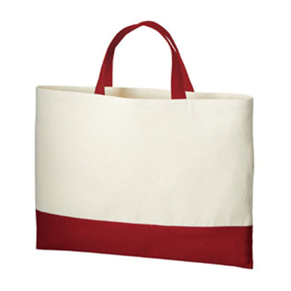 厚手コットン レッスントート | ノベルティ(小物) | 1枚 | TR-0959 | ワインレッド