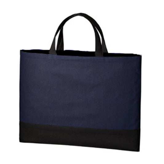 厚手コットン レッスントート | ノベルティ(小物) | 1枚 | TR-0959 | ネイビー×ブラック