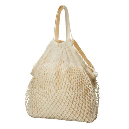 ネットバッグ 厚手コットン巾着付 | ノベルティ(小物) | 1枚 | TR-0979 | ナチュラル