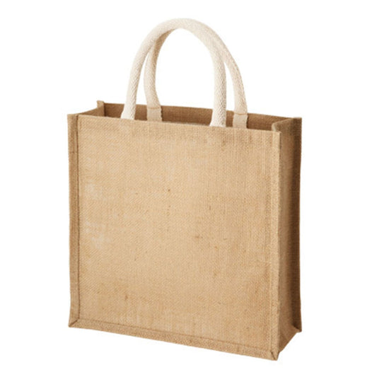 ジュート スクエアトート（M） | ノベルティ(小物) | 1枚 | TR-1005 | ナチュラルベージュ