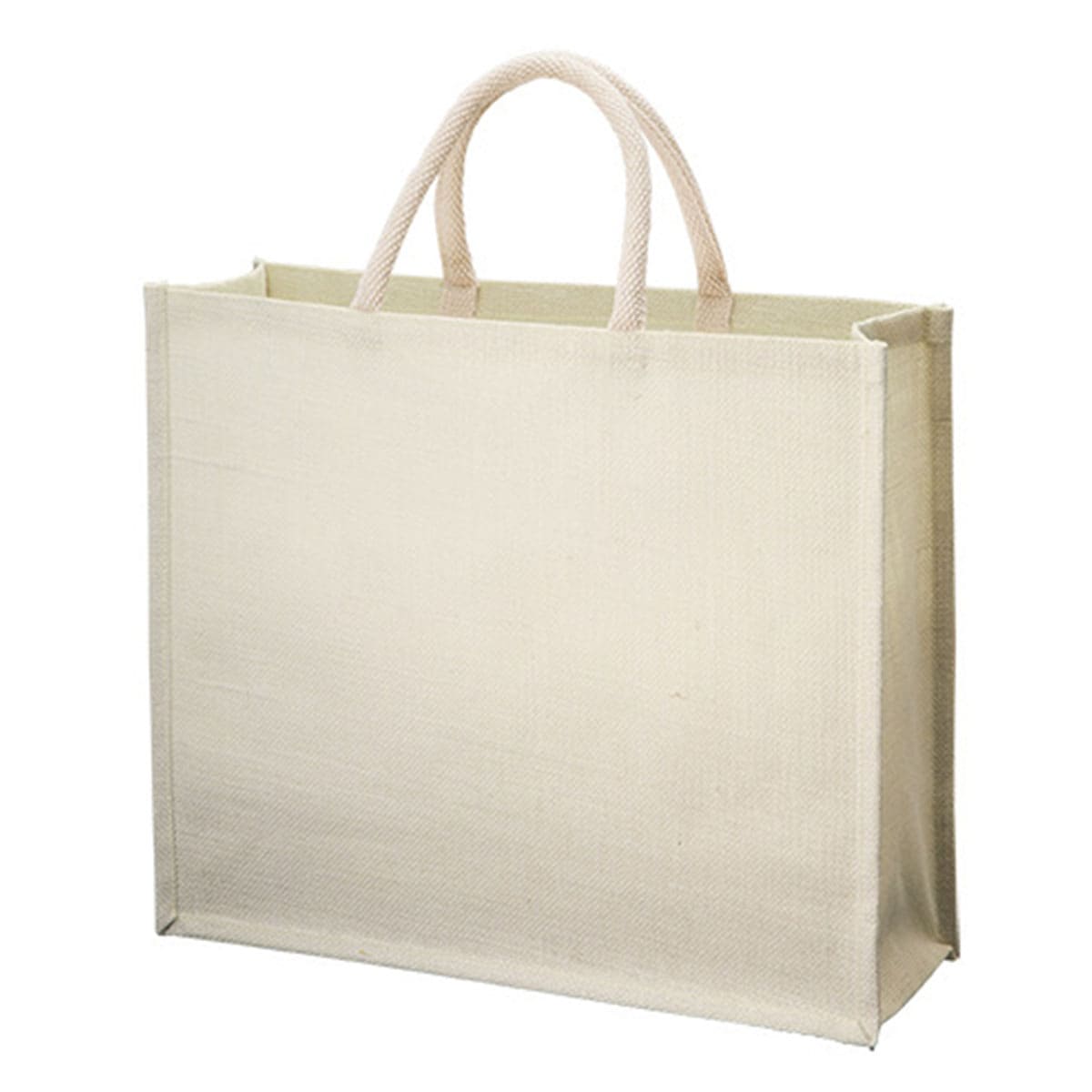 ジュート スクエアトート（L） | ノベルティ(小物) | 1枚 | TR-1006 | ナチュラルホワイト