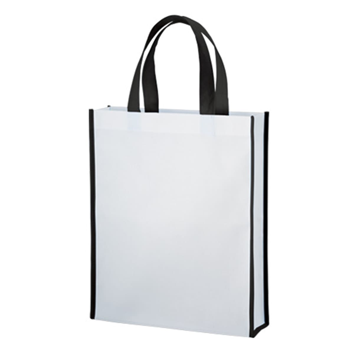 不織布 A4スクエアトート コンビカラー | ノベルティ(小物) | 1枚 | TR-1085 | ナイトブラック