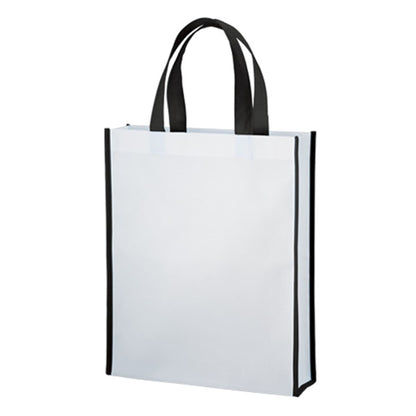 不織布 A4スクエアトート コンビカラー | ノベルティ(小物) | 1枚 | TR-1085 | ナイトブラック