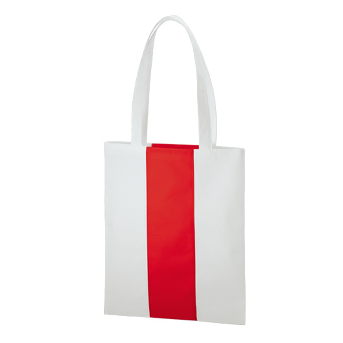 不織布 カラーライントート | ノベルティ(小物) | 1枚 | TR-1090 | レッド