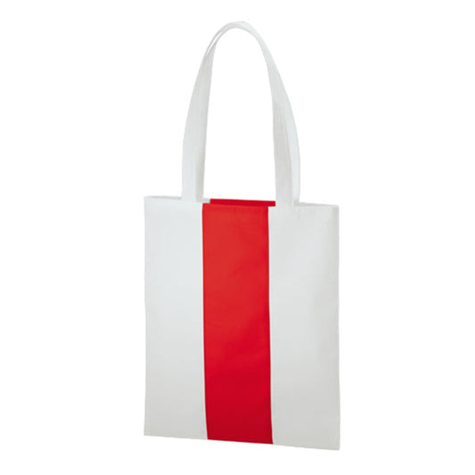 不織布 カラーライントート | ノベルティ(小物) | 1枚 | TR-1090 | レッド