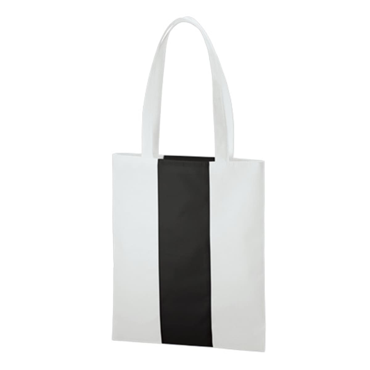 不織布 カラーライントート | ノベルティ(小物) | 1枚 | TR-1090 | ナイトブラック