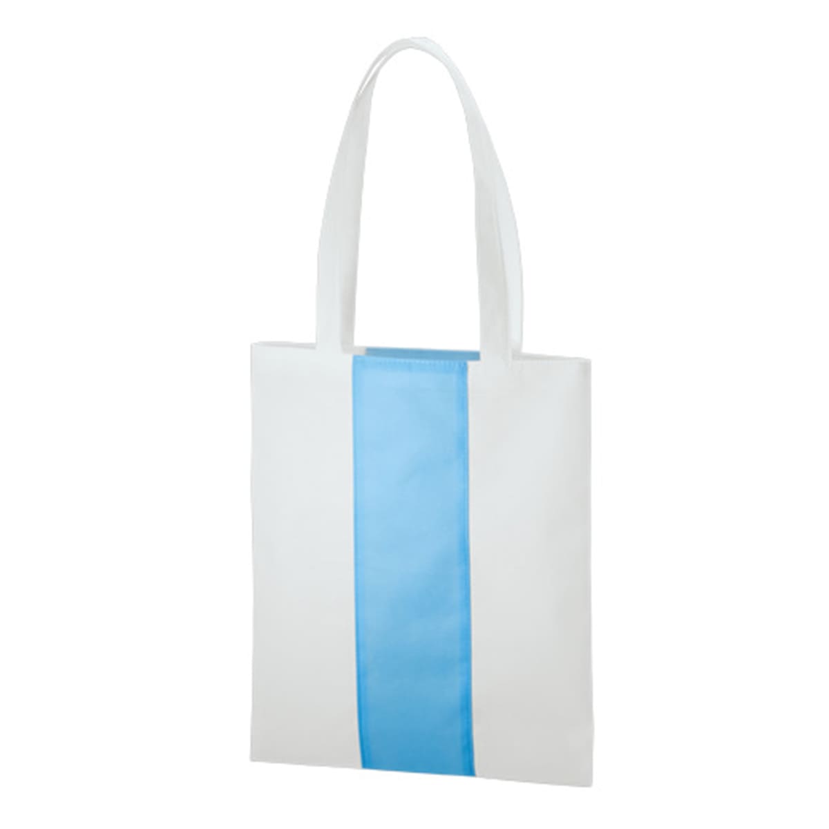 不織布 カラーライントート | ノベルティ(小物) | 1枚 | TR-1090 | フロスティブルー