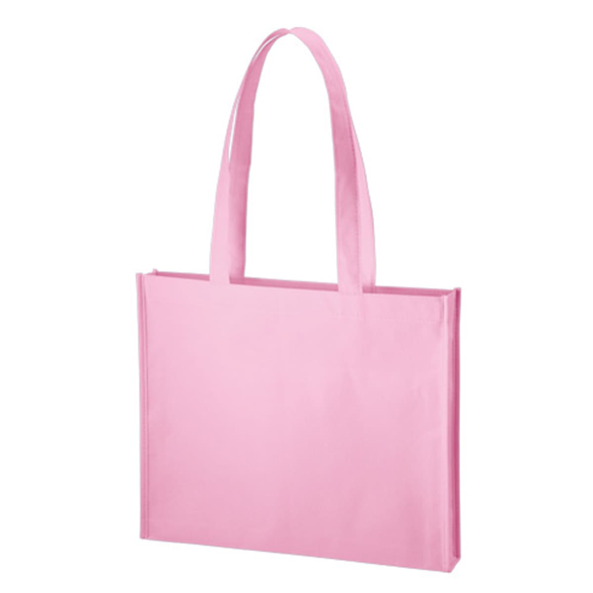 不織布 A4ワイドスクエアトート | ノベルティ(小物) | 1枚 | TR-1092 | ピーチピンク