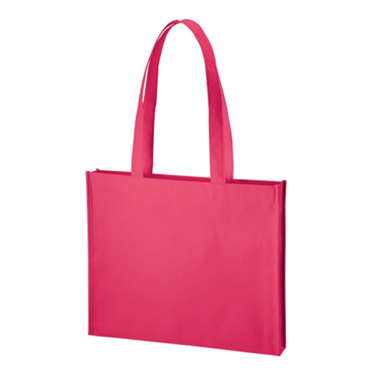 不織布 A4ワイドスクエアトート | ノベルティ(小物) | 1枚 | TR-1092 | ビビットピンク